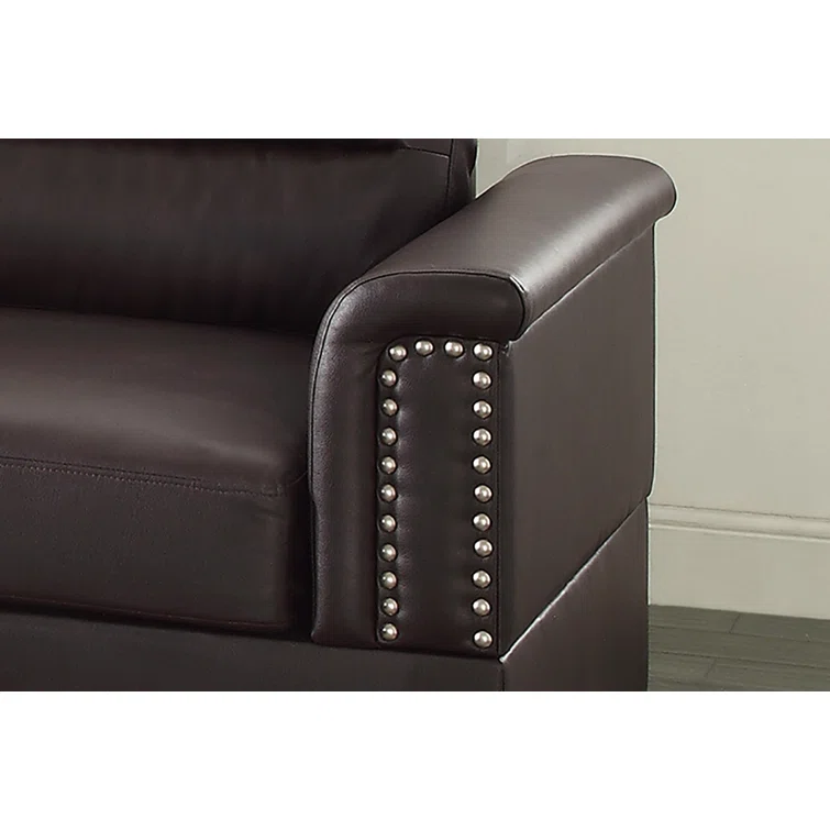 Lebrun 3 - Piece Faux Leather Sectional