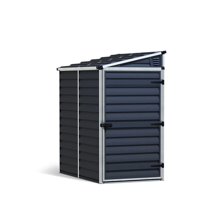 Skylight 4 ft. W x 6 ft. D Polycarbonate Lean-To Tool Shed