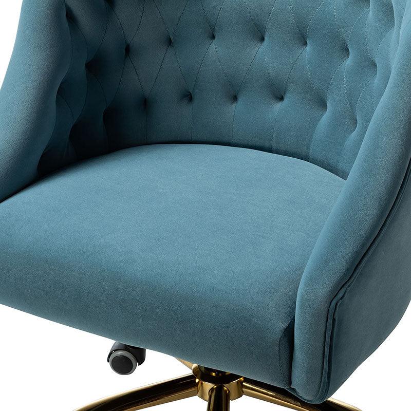 Penelope Velvet Tufted Office Chair