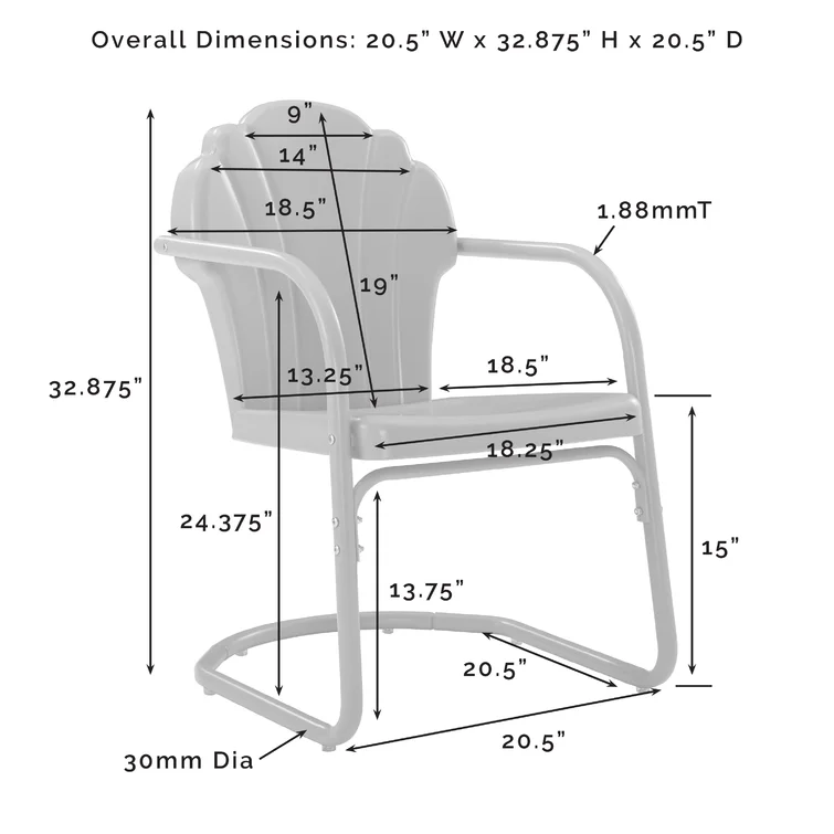 Burley Metal 2 - Person Seating Group
