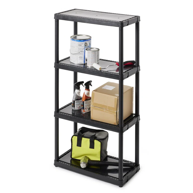 4-Tier Shelf Light Duty Indoor Garage Storage Shelving Unit