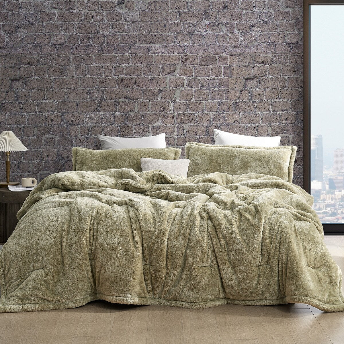 The Original Plush - Coma Inducer? Oversized Comforter - Mossy Gray