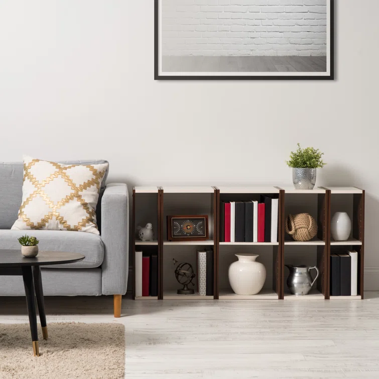 Manufactured Wood Height -Adjustable Shelving Unit