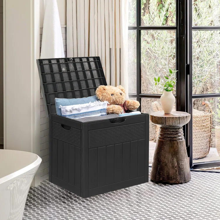 Winado 33 Gallons Water Resistant PVC Deck Box in Gray