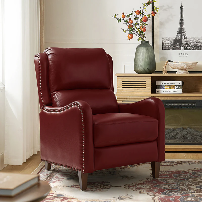 Deliat Genuine Leather Rocker Recliner