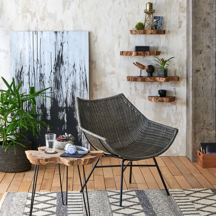 Loredana 8'' W Solid Wood Shelving Unit