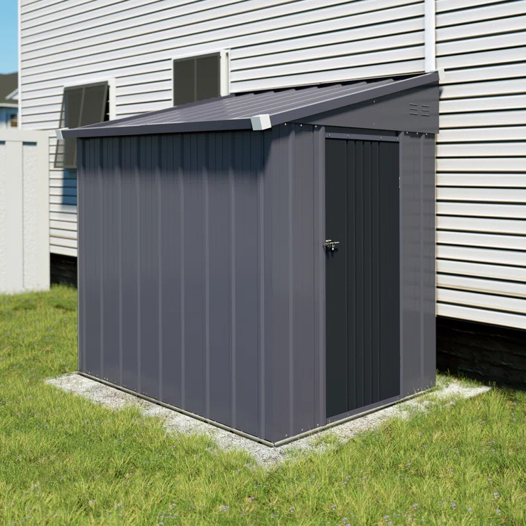 Metal Lean-to Storage Shed Multiple Sizes
