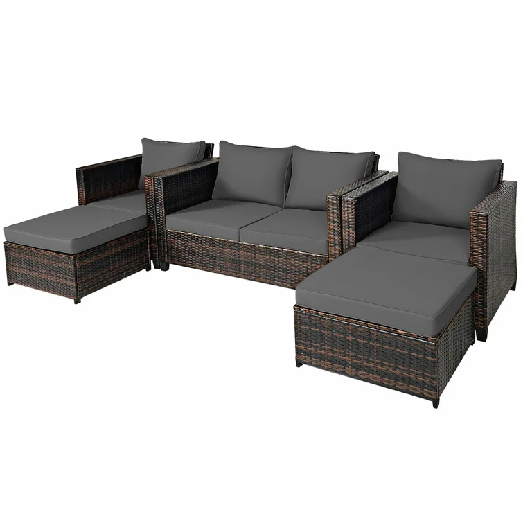 Langston 6 - Person Outdoor Seating Group with Cushions