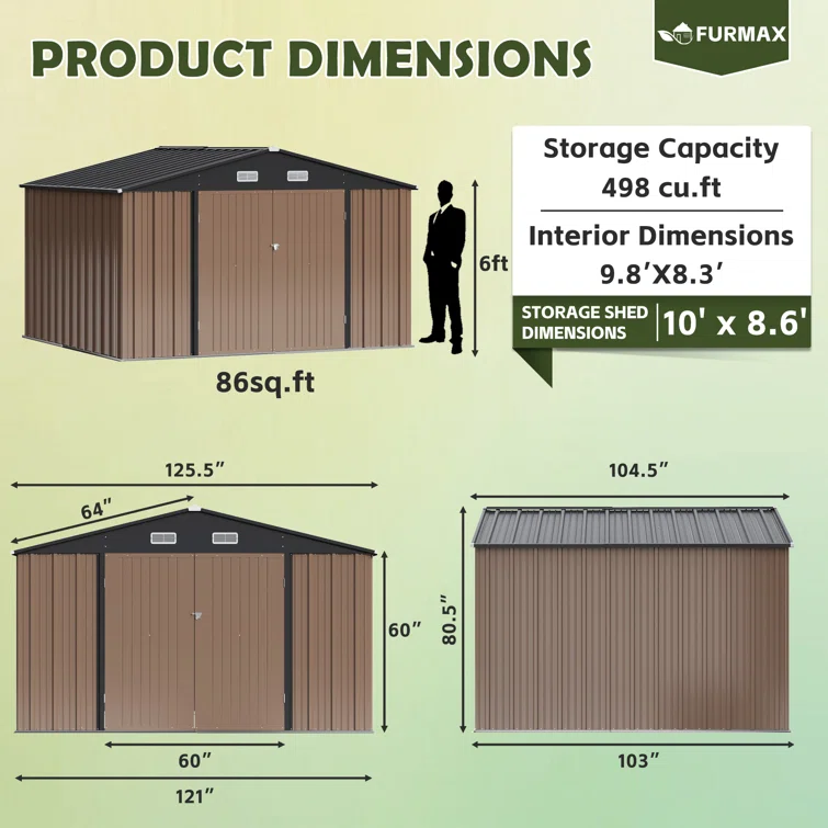 Outdoor Metal Storage Shed