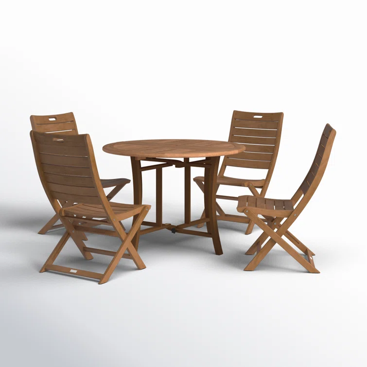 Fleur 4 - Person Round Outdoor Dining Set