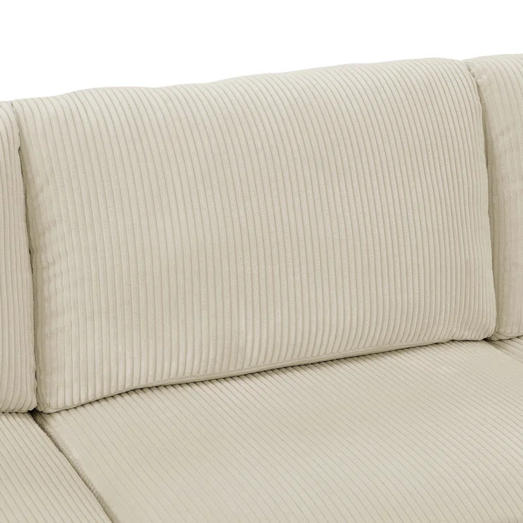 6 - Piece Corduroy Sectional