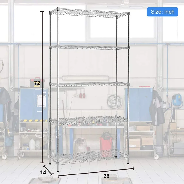 Southport 36'' W Metal Height -Adjustable Shelving Unit
