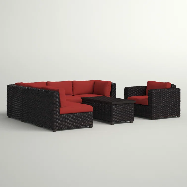 Ayomikun 6 - Person Outdoor Seating Group with Cushions