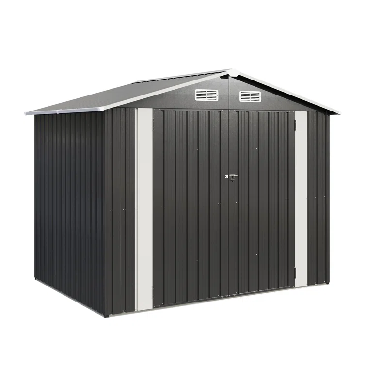 8 ft. W x 6 ft. D Metal Storage Shed