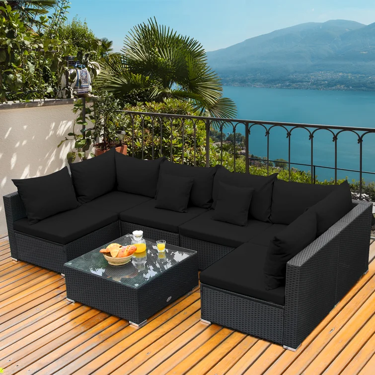 Finnbar 6 - Person Outdoor Seating Group with Cushions