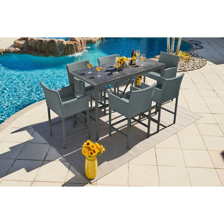 6 - Person Rectangular Outdoor Dining Set