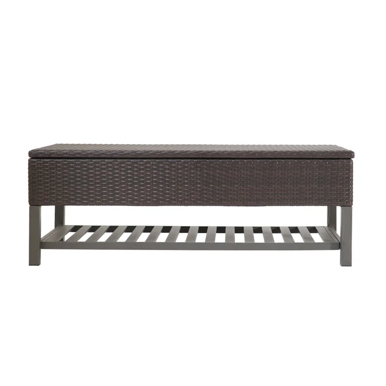 Everlie Metal/Resin Outdoor Bench