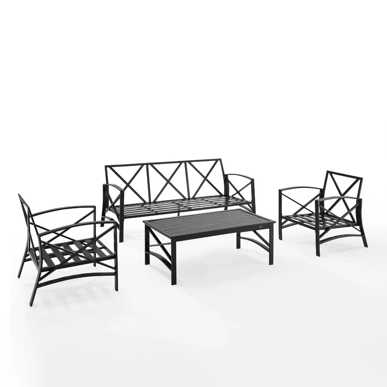 Mosier 5 - Person Outdoor Seating Group with Cushions