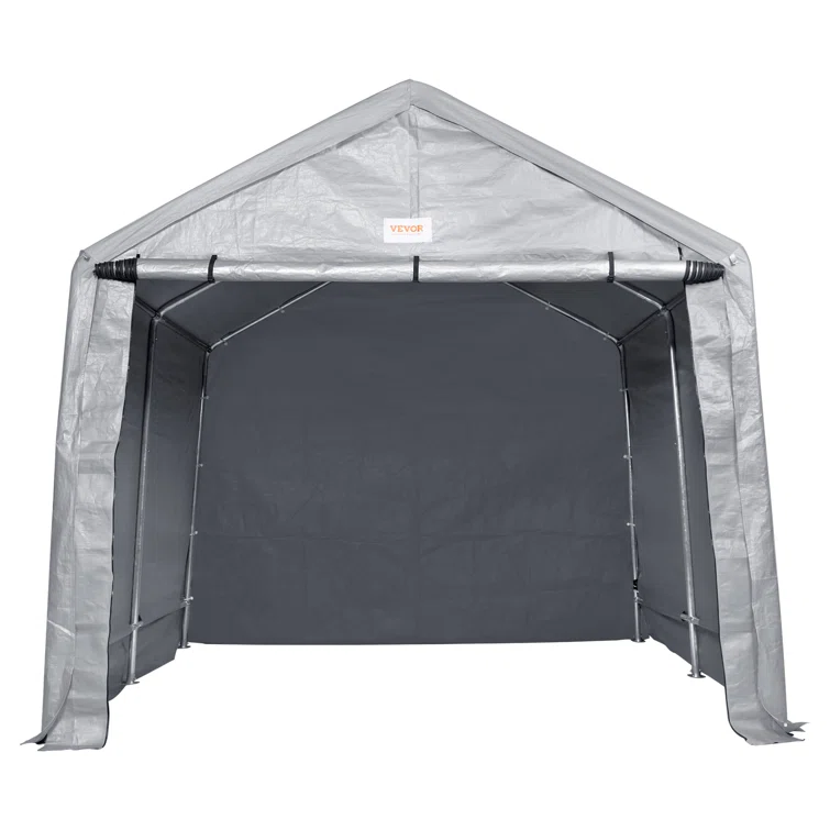 Waterproof Heavy Duty 8 ft. W x 14 ft. D Polyethylene Portable Storage Shed