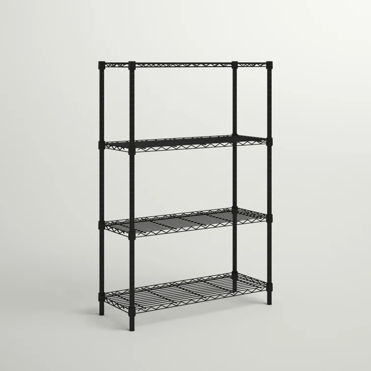 Moraga 4-Tier Shelving Unit (54" H x 36" W x 14" D)