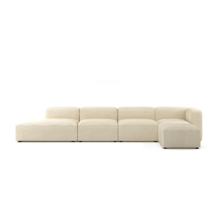 Winnie 5 - Piece Corduroy Sectional