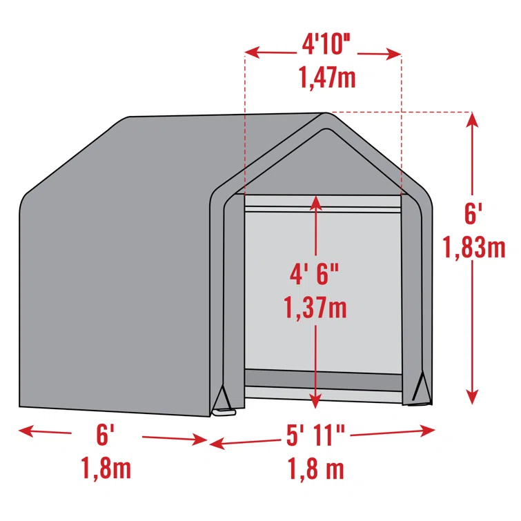 Scotts Storage Shed 6 x 6 x 6 Green Peak