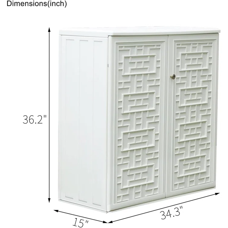 Wildon Home® Noalani 14.96'' W Plastic Lockable