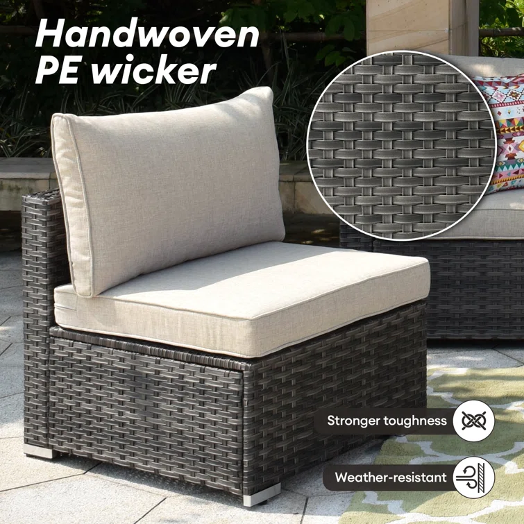 Paleosofos 6 - Person Outdoor Seating Group with Cushions