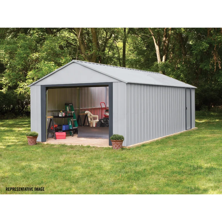 Murryhill 12 ft. W x 17 ft. D Metal Storage Shed