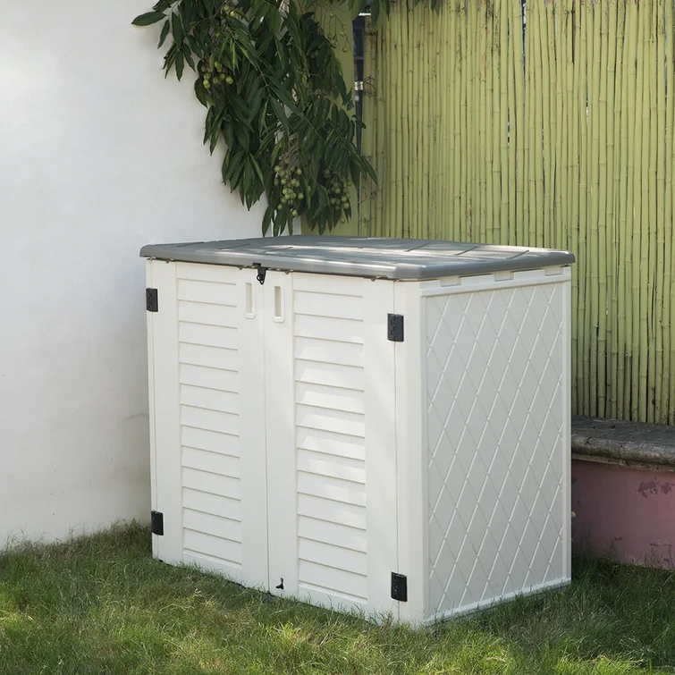 4 ft. 2 in. W x 2 ft. 5 in. D Plastic Horizontal Storage Shed