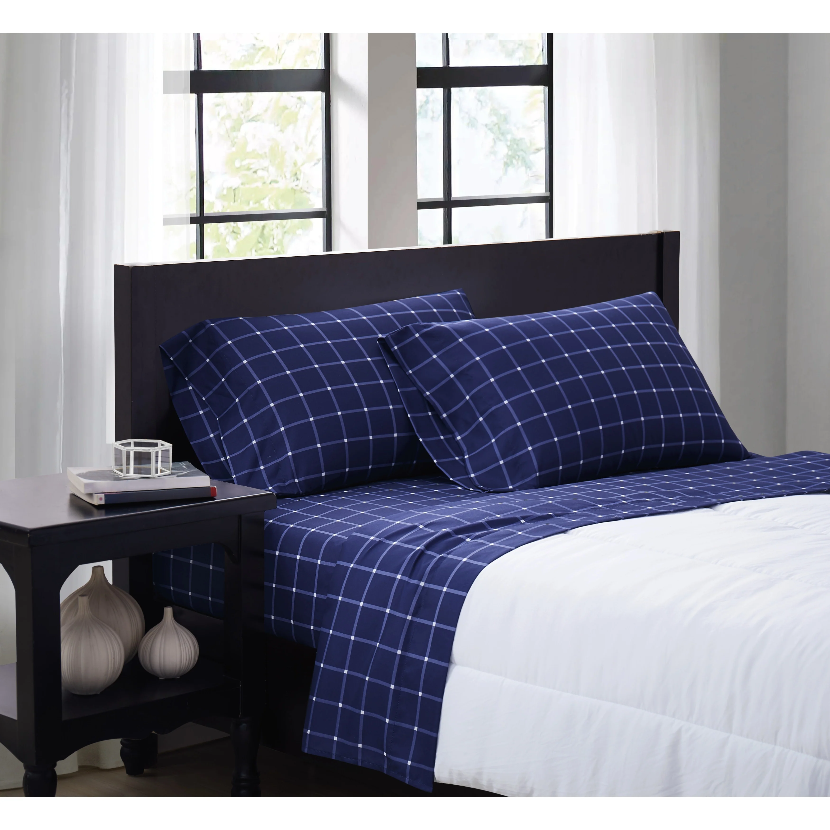 Truly Soft Tattersall 4 Piece Sheet Set