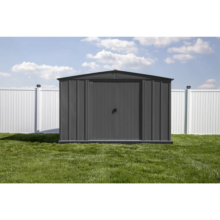 10 ft. W x 13 ft. 5 in. D Steel Vertical Storage Shed