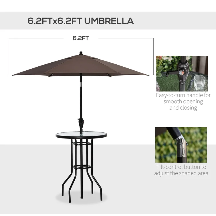 Aalbert 2 - Person Round Outdoor Dining Set