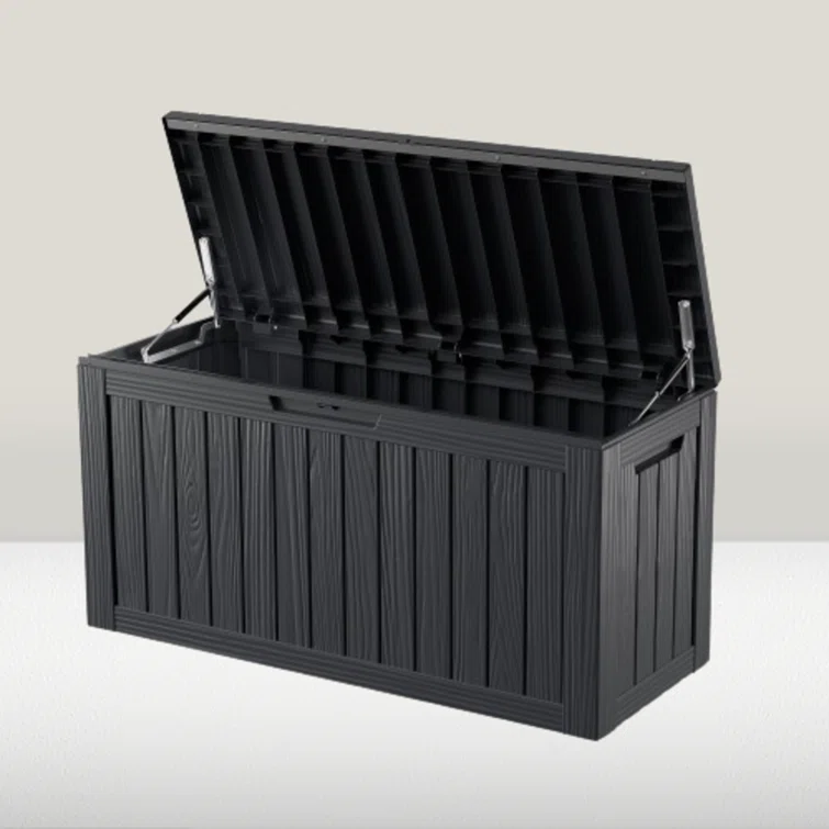 WORACO 18.7'' W 80 Gallons Water Resistant Resin Lockable Deck Box