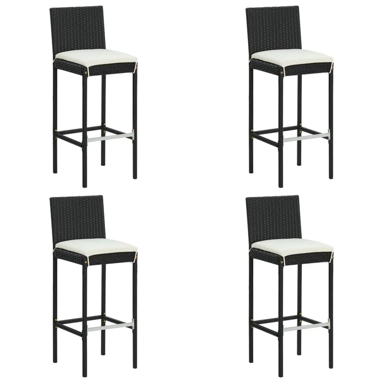 Patio Bar Set Outdoor Bistro Set Bar Stool Bistro Table Poly Rattan