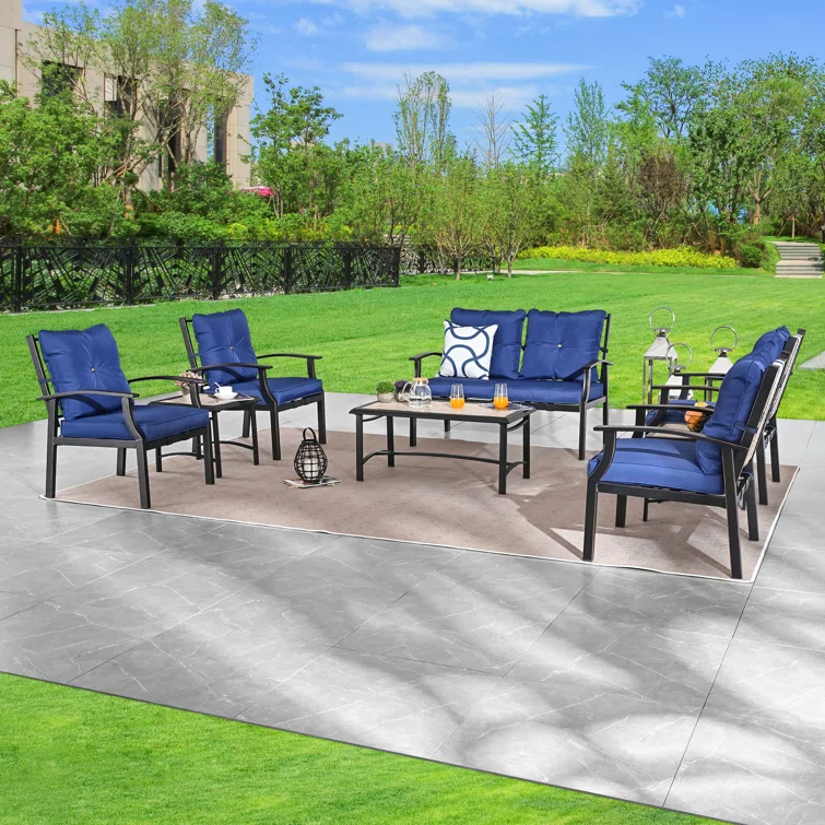 6 - Person Outdoor Seating Group with Cushions