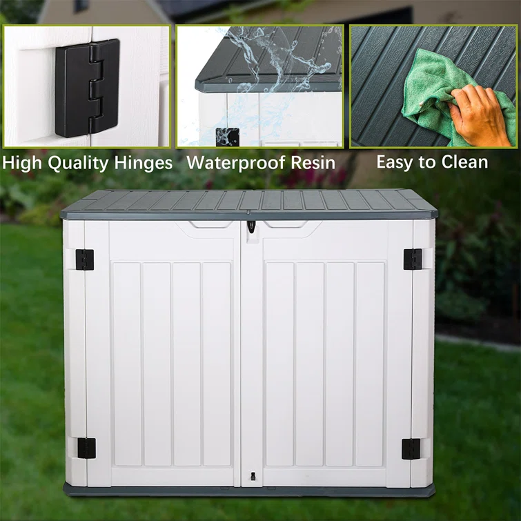 4 ft. W x 2 ft. D Plastic Tool Shed