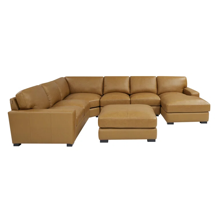 Antanisha 5 - Piece Leather Sectional