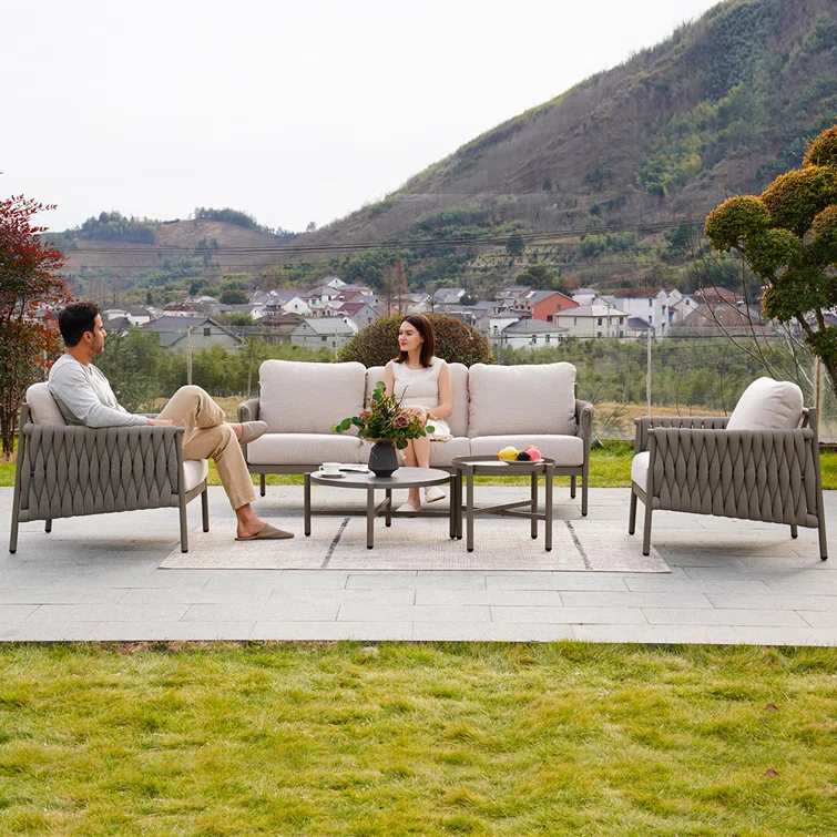 Marianus 5 Piece Sofa Seating Group with Cushions
