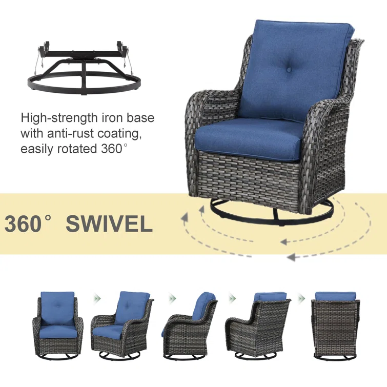 Carolina 2 - Person Outdoor Seating Group with Cushions
