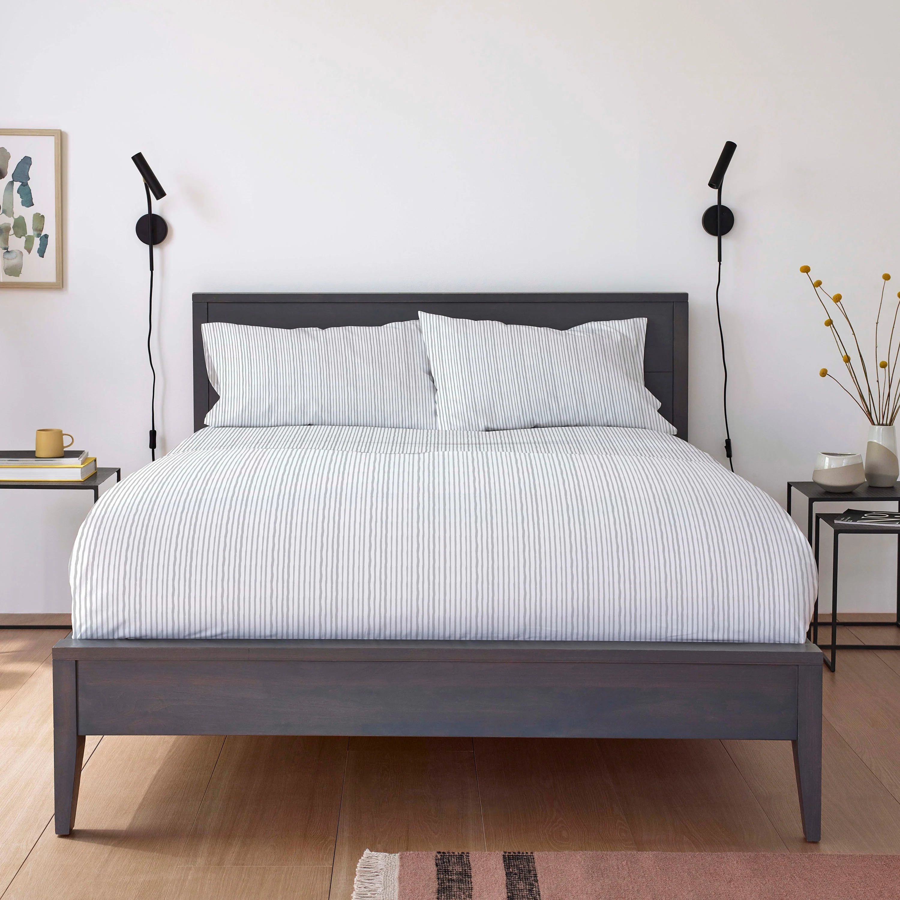 Clean Design Home x Martex Birch T300 Percale Sheet Set