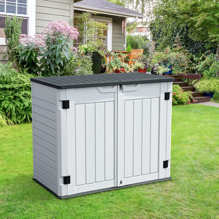 51‘’W X 29‘’D Outdoor Horizontal Lockable Waterproof Storage Sheds