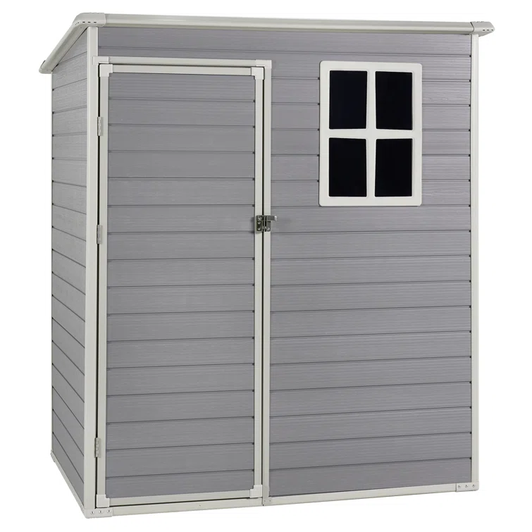 5 ft. W x 3 ft. D Resin Vertical Storage Shed