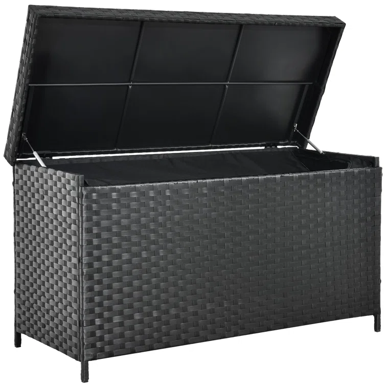 YITAHOME 60.23'' W 170 Gallons Water Resistant Metal Deck Box