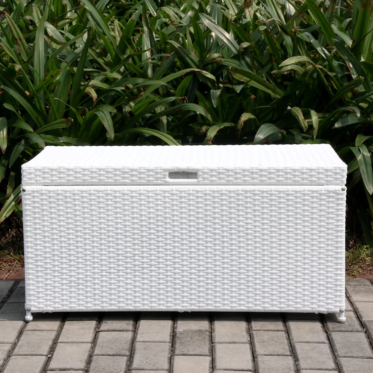 Jeco Inc. 40'' W 70 Gallons Water Resistant Wicker Deck Box