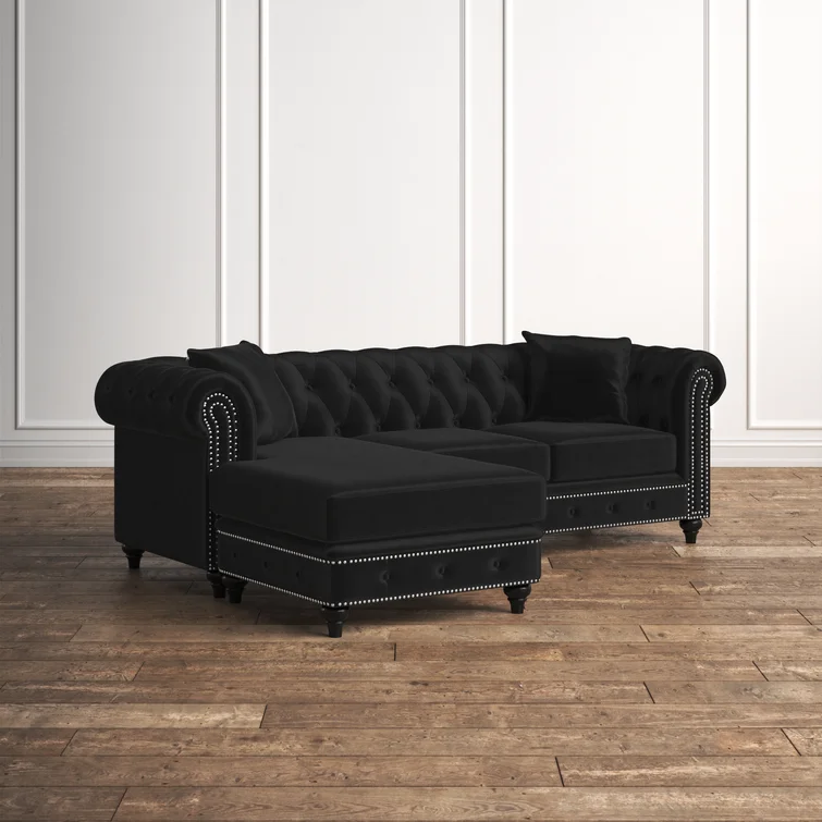 Harlow 2 - Piece Velvet Sectional