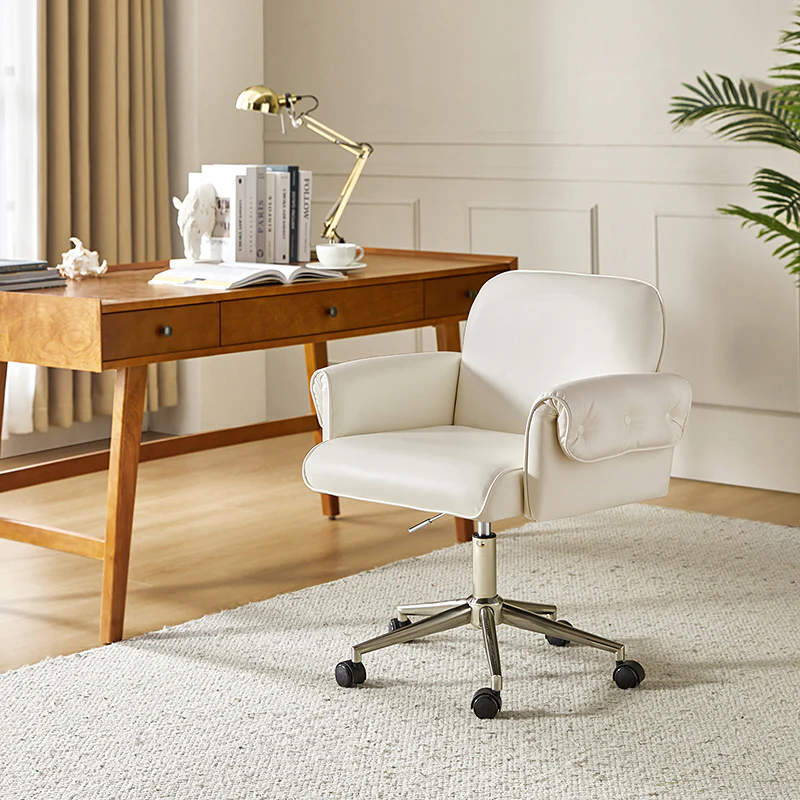 Ernst Modern Fabric Leather Swivel Task Chair