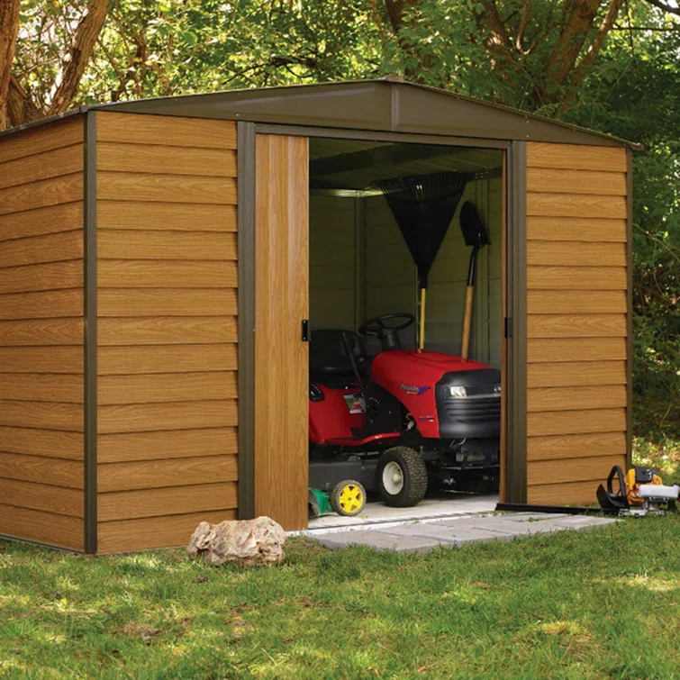 Woodridge 8 ft. W x 6 ft. D Metal Storage Shed