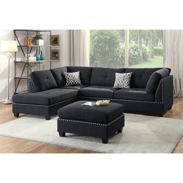 Milani 3 - Piece Upholstered Sectional