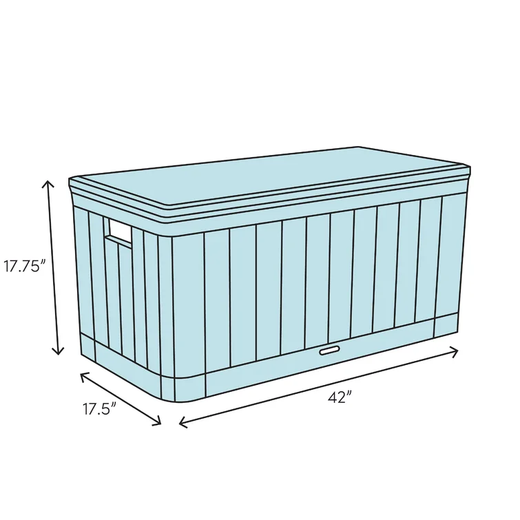 Wade Logan® Statesboro 42'' W Water Resistant Deck Box
